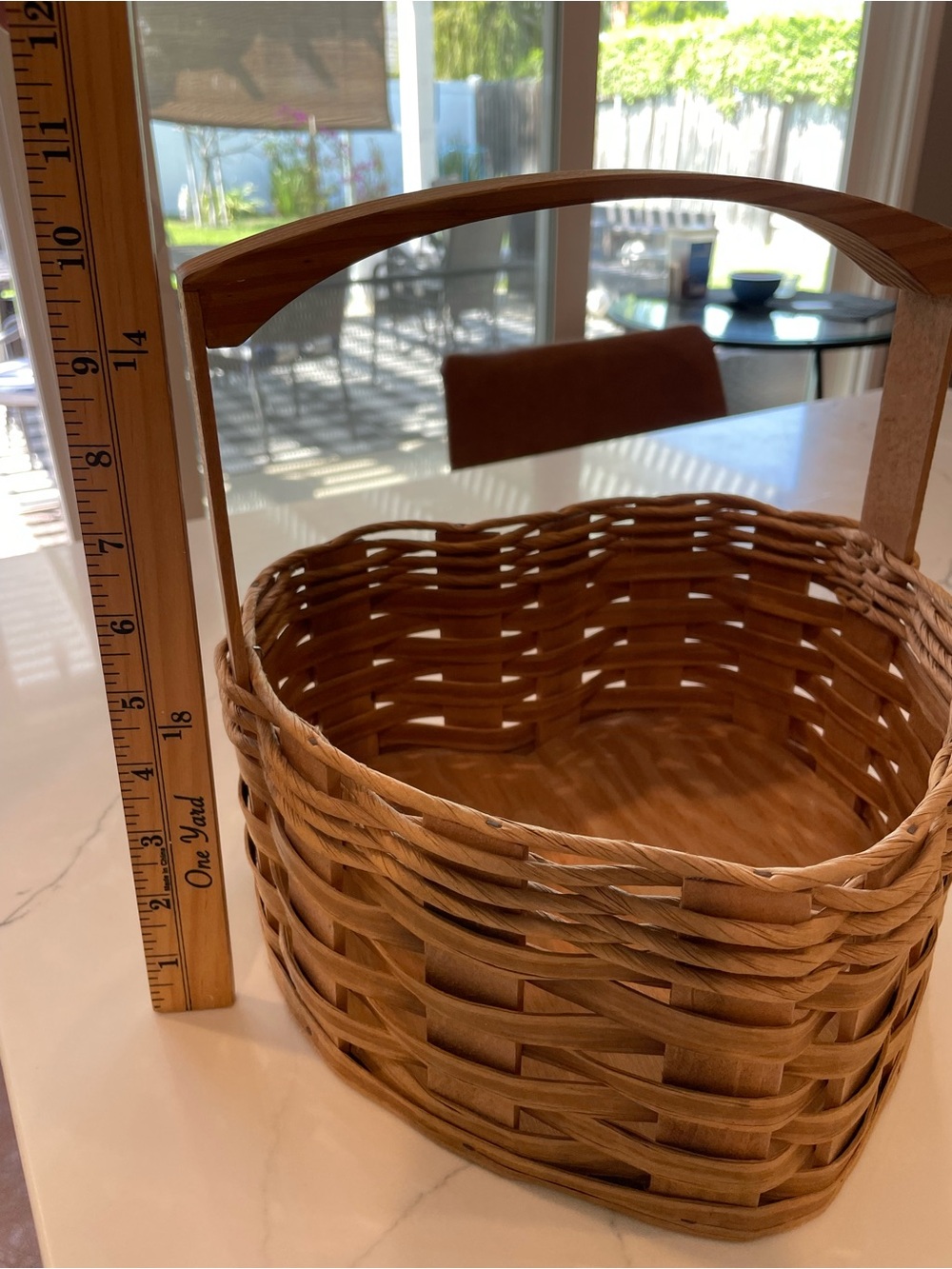 Red River Sampler Handcrafted Wood Heart Shaped Sewing Basket, Clarksville, TN - Picture 11 of 12